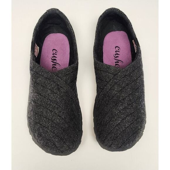 CUSHE CANVAS FLATS SHOES WOMENS GRAY CANVAS SLIP ON CASUAL LOAFER SHOES SIZE 9 - Picture 1 of 7